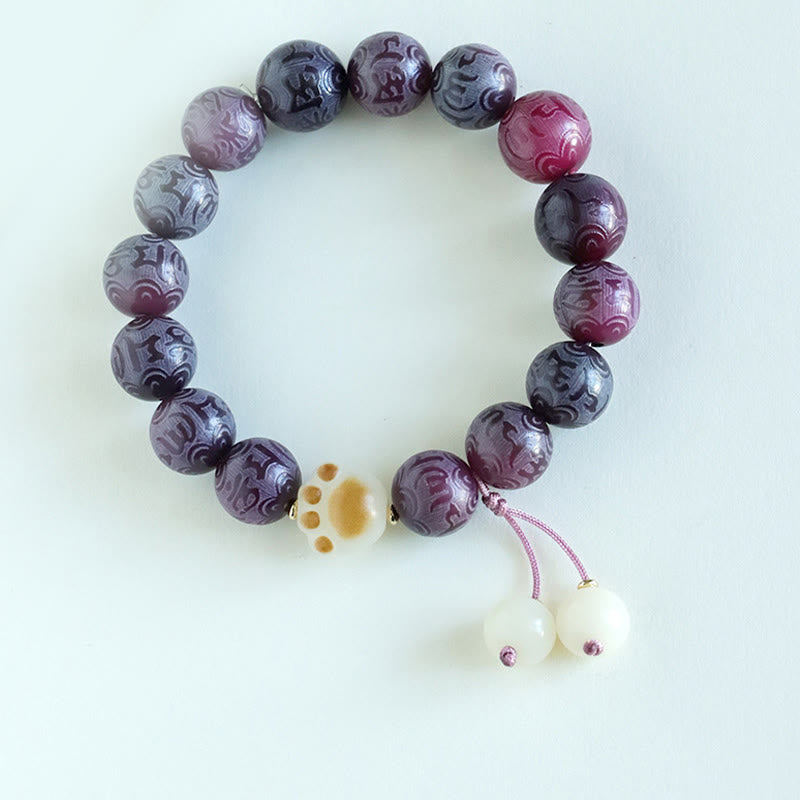 Bodhi Seed Om Mani Padme Hum Carved Harmony Bracelet