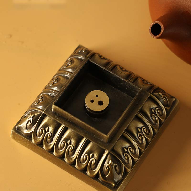 Heart Sutra Alloy Incense Holder Home Decoration Incense Burner