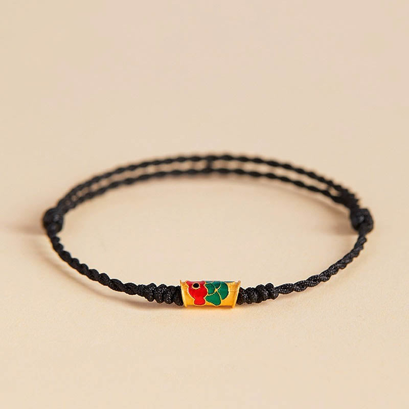 Handcrafted Koi Fish Wealth Prosperity Braided Rope Bracelet