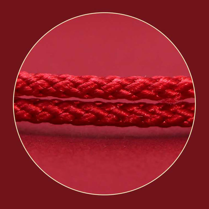 925 Sterling Silver PiXiu Fu Character Wealth Luck Handmade Braided Bracelet