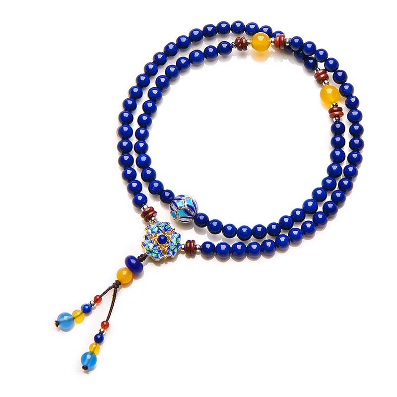 Lazurite Lapis Lazuli Yellow Agate Positive Bracelet
