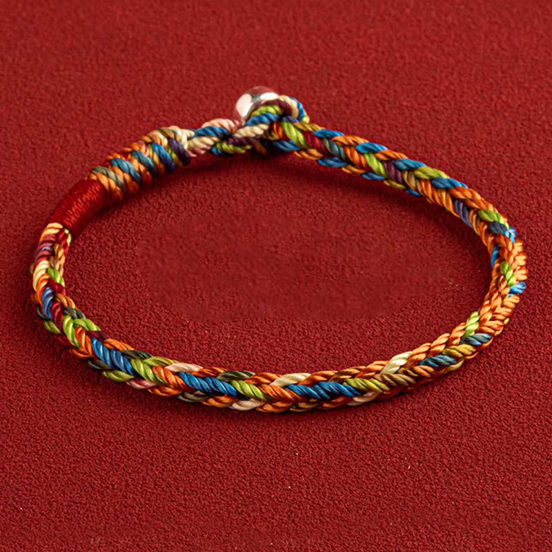 "May you be healthy and happy" Lucky Multicolored Bracelet Includes Gift Message Card