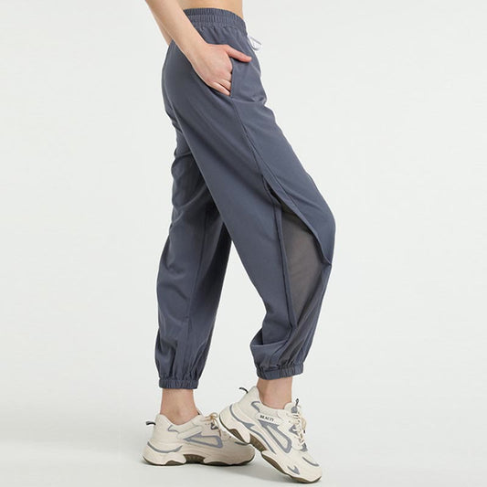 High Waist Loose Fitness Yoga Sports Track Pants With Pockets