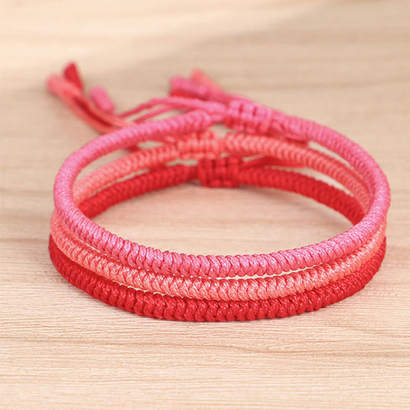 Tibetan 3Pcs King Kong Knot Protection Braided Bracelet