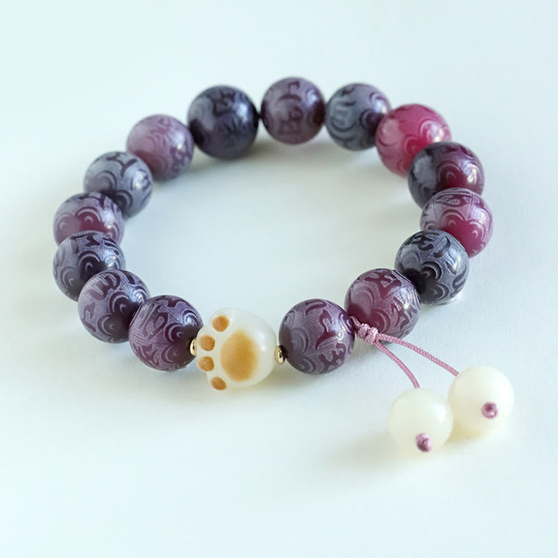 Bodhi Seed Om Mani Padme Hum Carved Harmony Bracelet