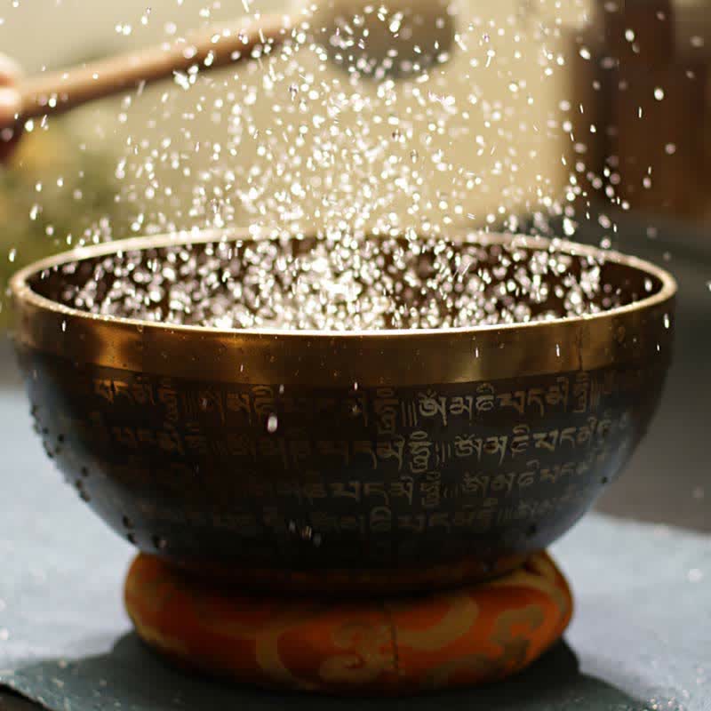 Sutra Singing Bowl Handcrafted for and Meditation Positive Energy Sound Bowl Set