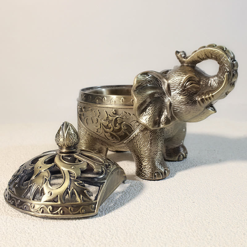 Elephant Alloy Incense Holder Home Decoration Incense Burner