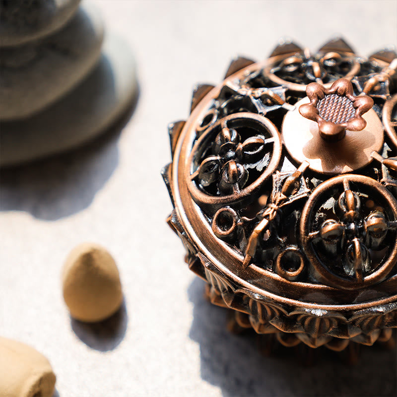 Tibetan Lotus Shaped Purify Incense Burner