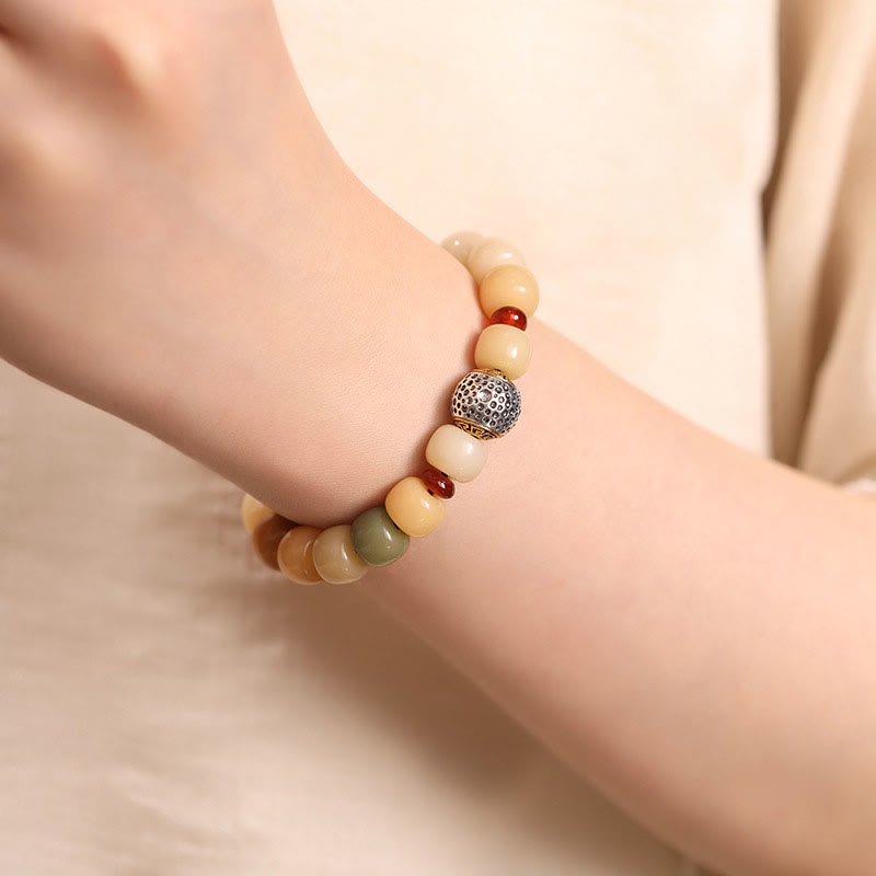 Natural Bodhi Seed The Lord of the Corpse Forest Om Mani Padme Hum Wisdom Bracelet