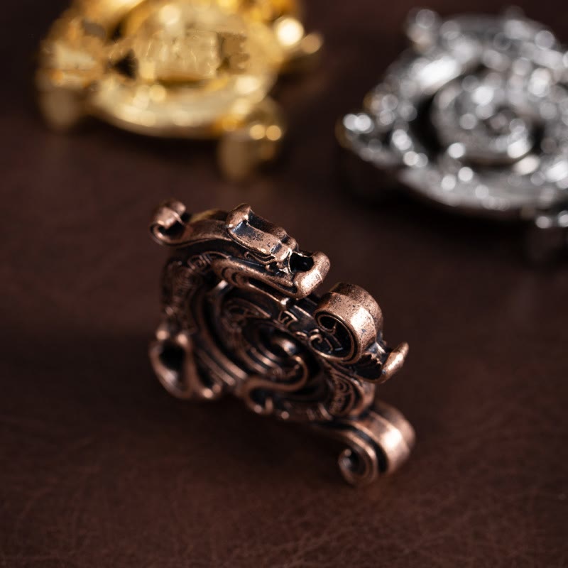 Mini Auspicious Dragon Pattern Meditation Zinc Alloy Small Incense Stick Burner
