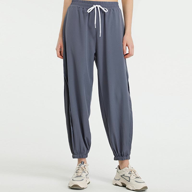 High Waist Loose Fitness Yoga Sports Track Pants With Pockets