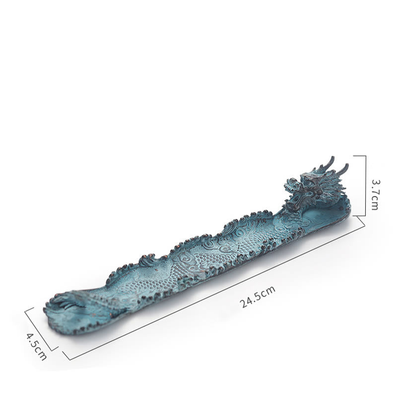 Auspicious Dragon Strength Alloy Incense Burner Decoration