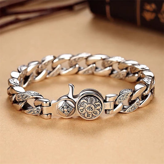 Tibet Om Mani Padme Hum Double Dorje Vajra Creativity Bracelet