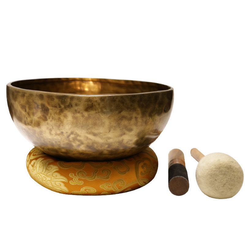 Tibetan Sound Bowl Handcrafted for and Meditation Positive Energy Singing Bowl Set