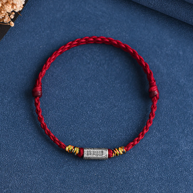 Handcrafted 925 Sterling Silver Everything Goes Well Design Protection Strength Bracelet Anklet
