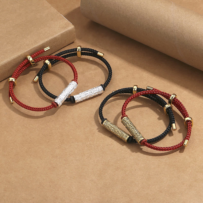 Tibet Handmade Tai Sui Rope Protection Strength Braided Bracelet