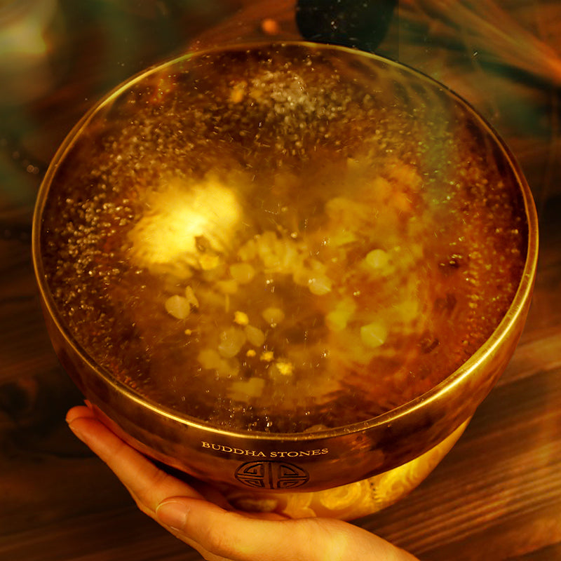 Lunar Rainbow Full Moon Singing Bowl Handcrafted for and Meditation Positive Energy Sound Bowl Set