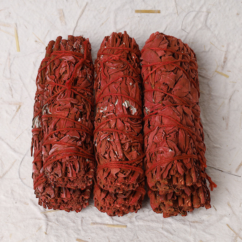 Dragon's Blood Sage Smudge Stick for Home Negative Energy Cleansing Incense Meditation Rituals