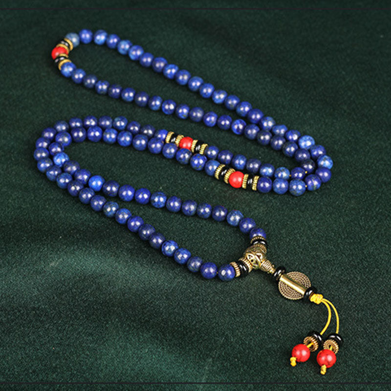 Tibetan Mala Lapis Lazuli Lazurite Positive Bracelet