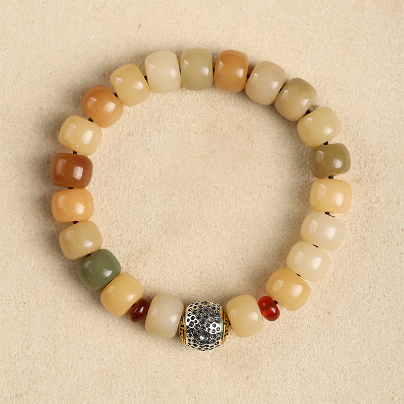 Natural Bodhi Seed The Lord of the Corpse Forest Om Mani Padme Hum Wisdom Bracelet