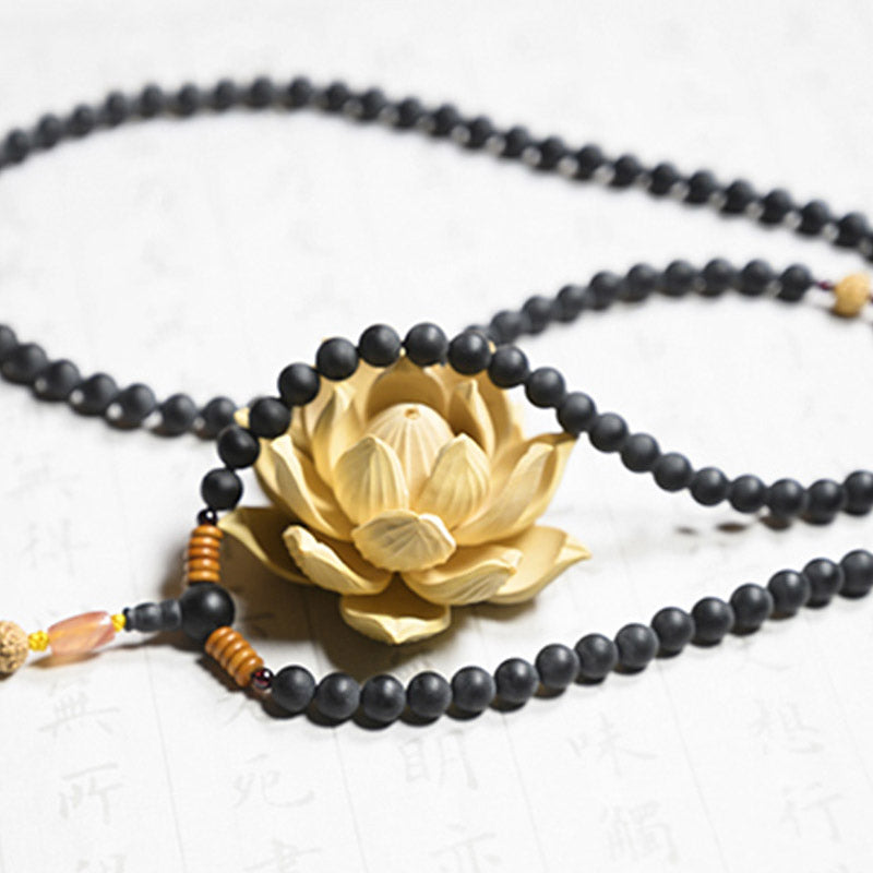 Tibetan Mala Cypress Bodhi Seed Red Agate Bracelet