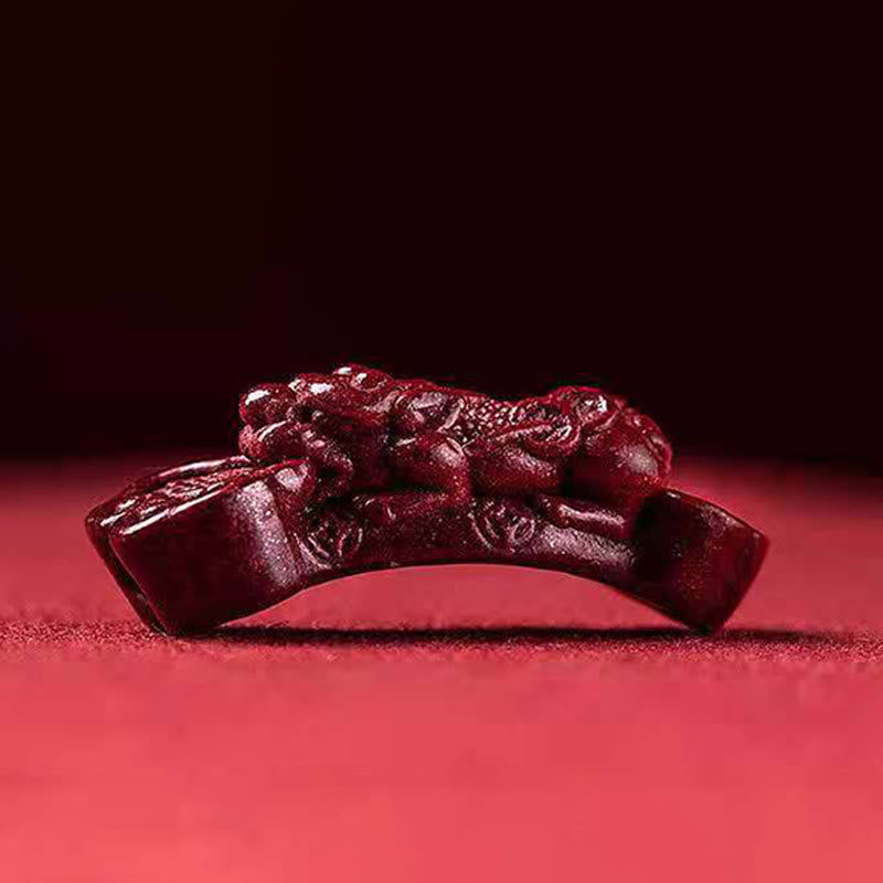 Handcrafted PiXiu Cinnabar Wealth Luck Braided Bracelet