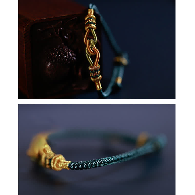 Handmade Knotting Faith Strength Braid String Bracelet