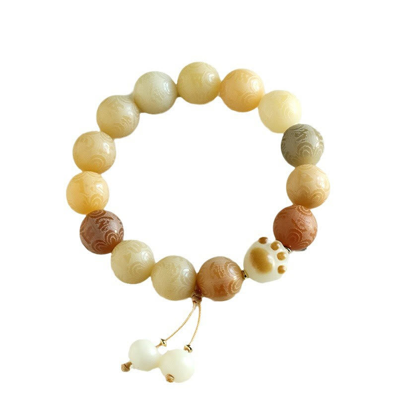 Bodhi Seed Om Mani Padme Hum Carved Harmony Bracelet