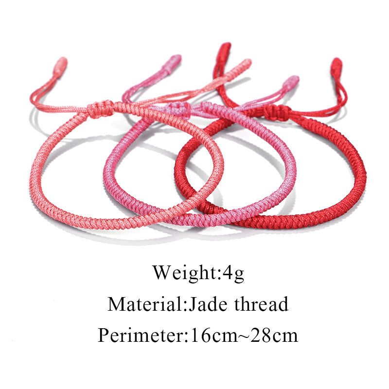 Tibetan 3Pcs King Kong Knot Protection Braided Bracelet