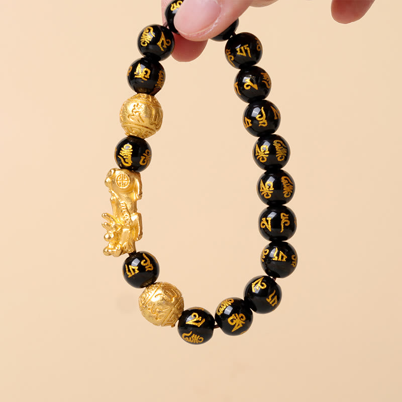 "Blessings of Protection to Attract Wealth" PiXiu Bracelet Includes Gift Message Card