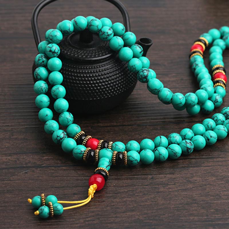 Tibetan Turquoise Mala Bracelet
