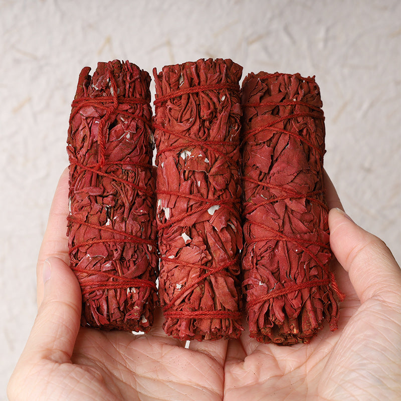 Dragon's Blood Sage Smudge Stick for Home Negative Energy Cleansing Incense Meditation Rituals