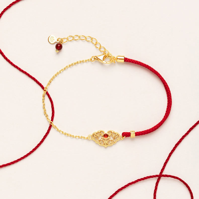Lock of Good Wishes Luck Strength Chain Bracelet