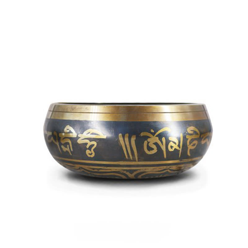 Tibetan Meditation Bowl for and Mindfulness Om Mani Padme Hum Singing Bowl