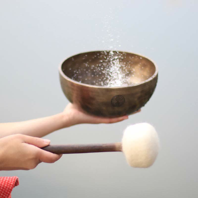 Lunar Rainbow Full Moon Singing Bowl Handcrafted for and Meditation Positive Energy Sound Bowl Set