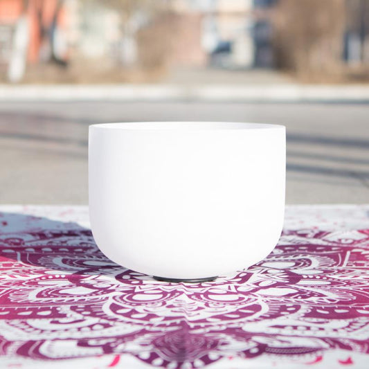Tibetan Crystal Sound Bowl Handcrafted for Yoga and Meditation Singing Bowl