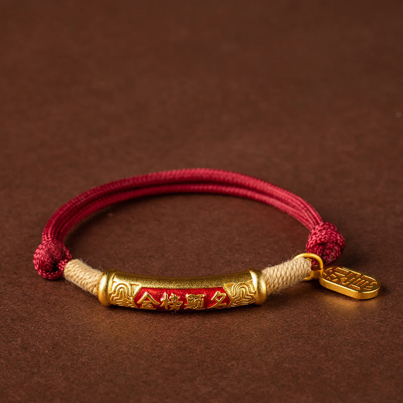 999 Sterling Silver Tibet Handmade Om Mani Padme Hum Fu Character TopRank Character Luck Braided Bracelet